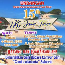 Selamat Ulang Tahun ke-15 IKG Jawa Timur